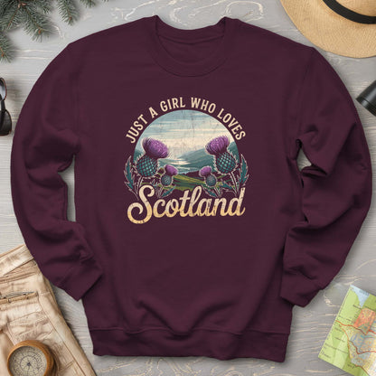 Just a Girl Who Loves Scotland Sweatshirt