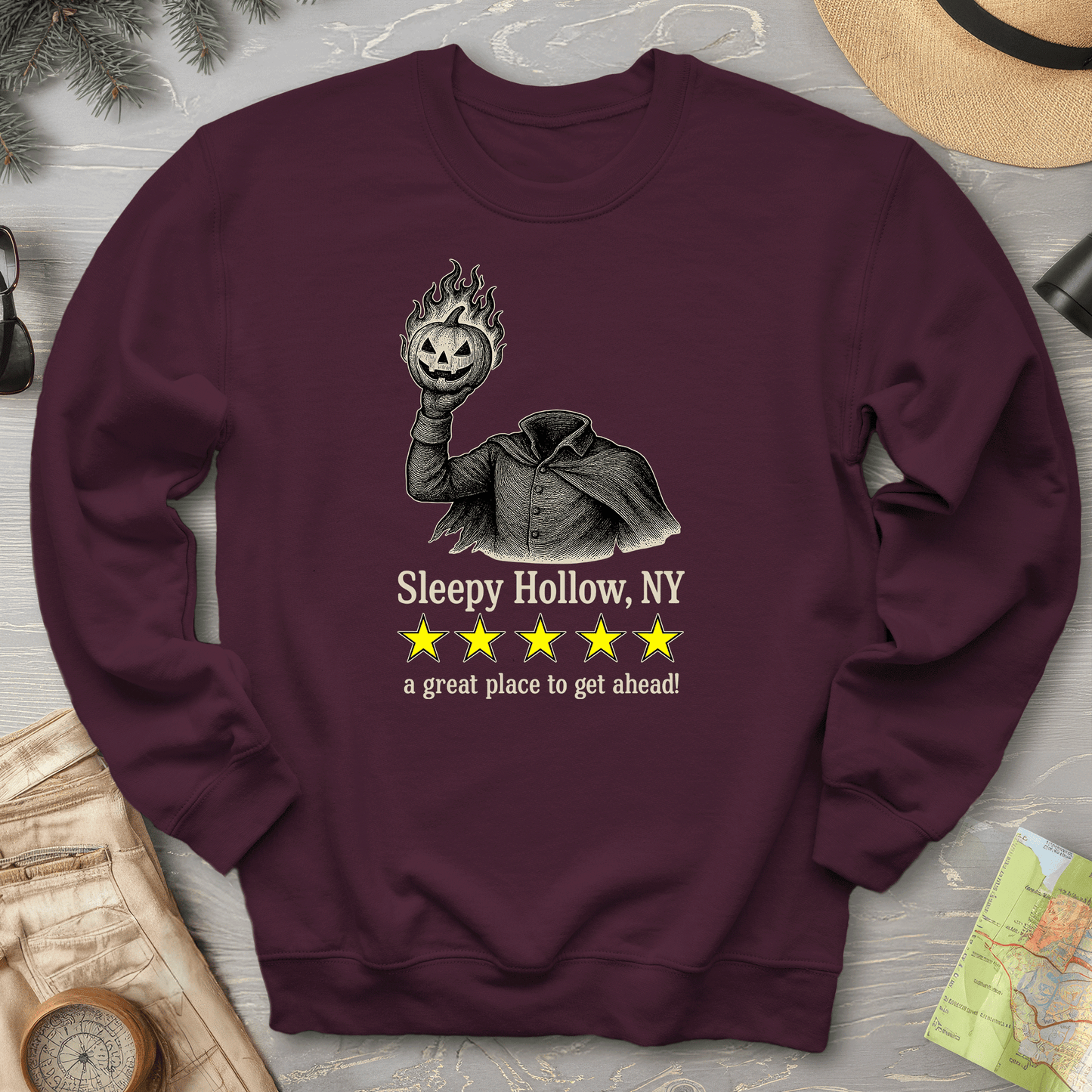 Sleepy Hollow NY "5 Star Review" Sweatshirt