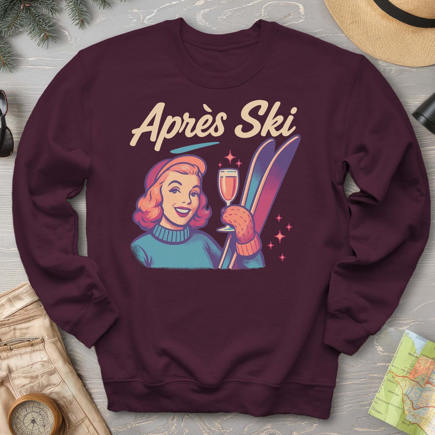 Apres Ski Retro 1950's Sweatshirt