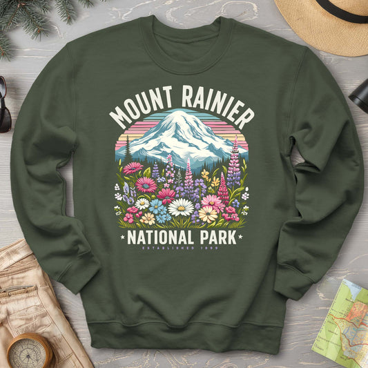 Mount Rainier National Park "Wildflowers" Sweatshirt