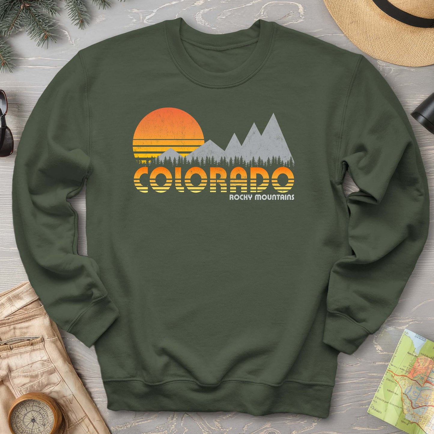 Colorado Rocky Mountains "80's Retro" Sweatshirt