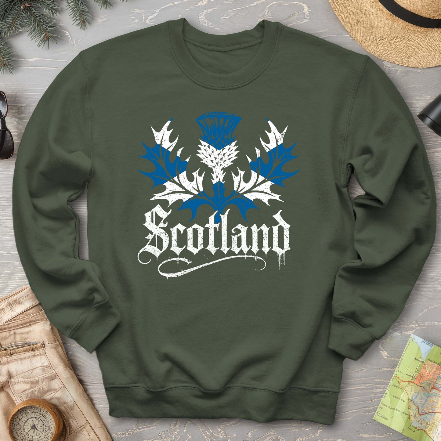 Scotland Gothic Thistle Sweatshirt