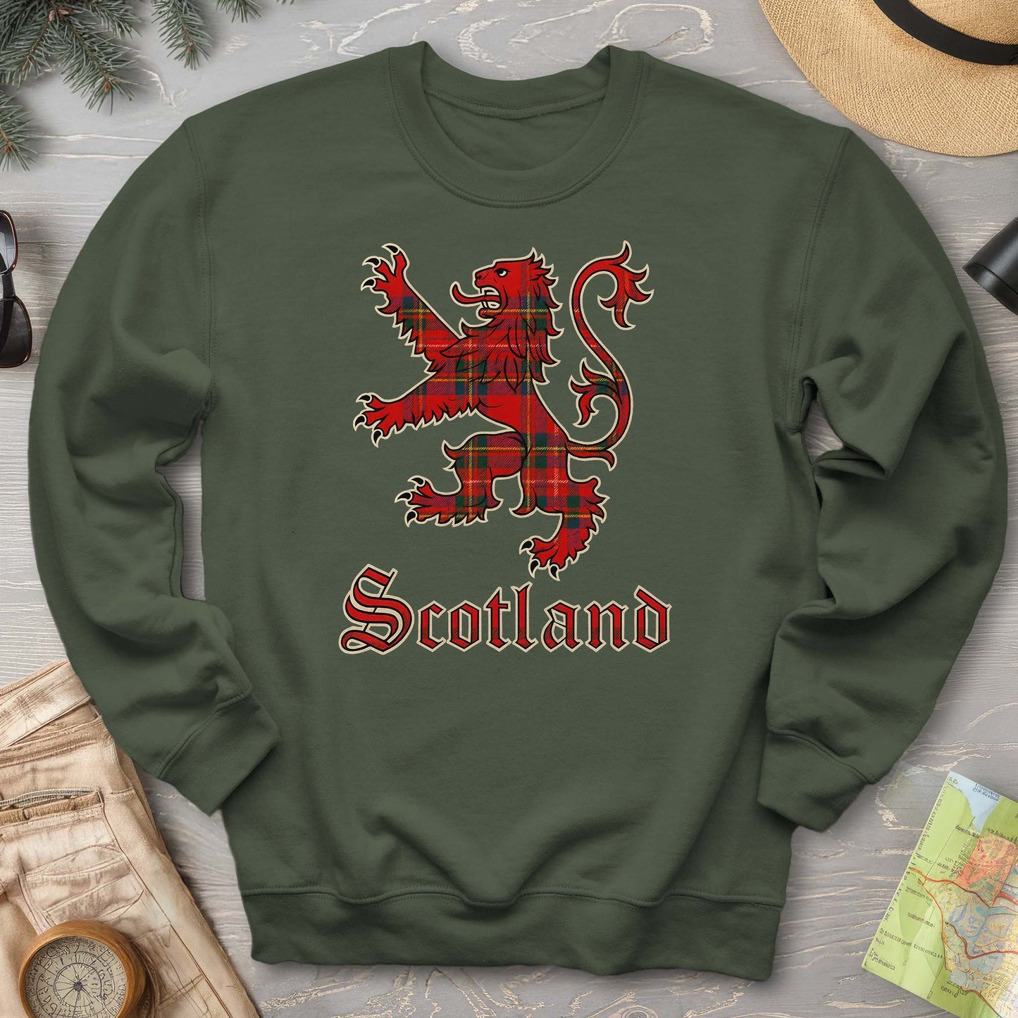 Scotland Tartan Lion Sweatshirt