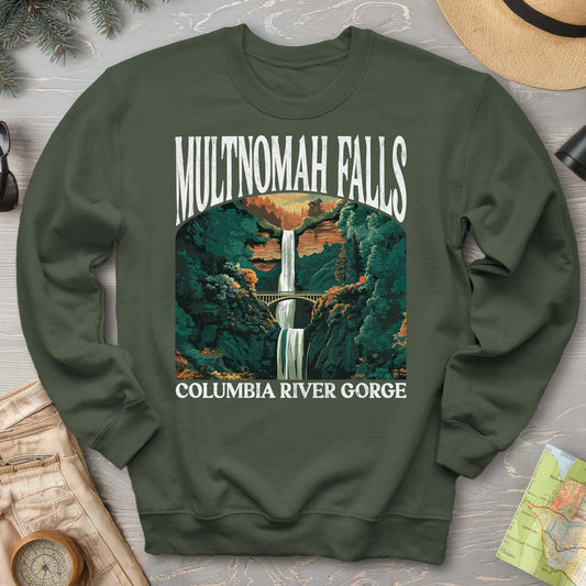 Multnomah Falls Oregon "Big and Bold" Sweatshirt