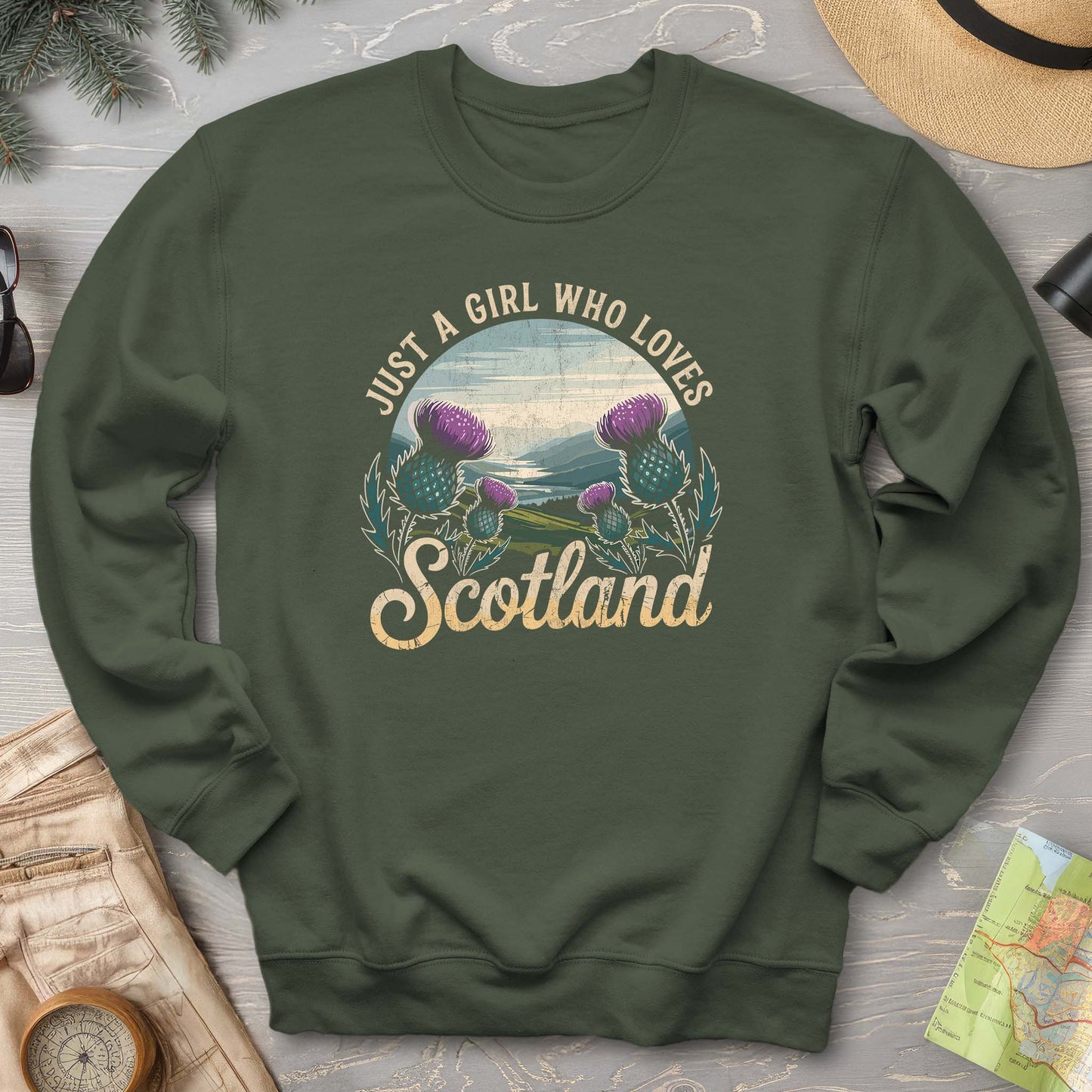 Just a Girl Who Loves Scotland Sweatshirt