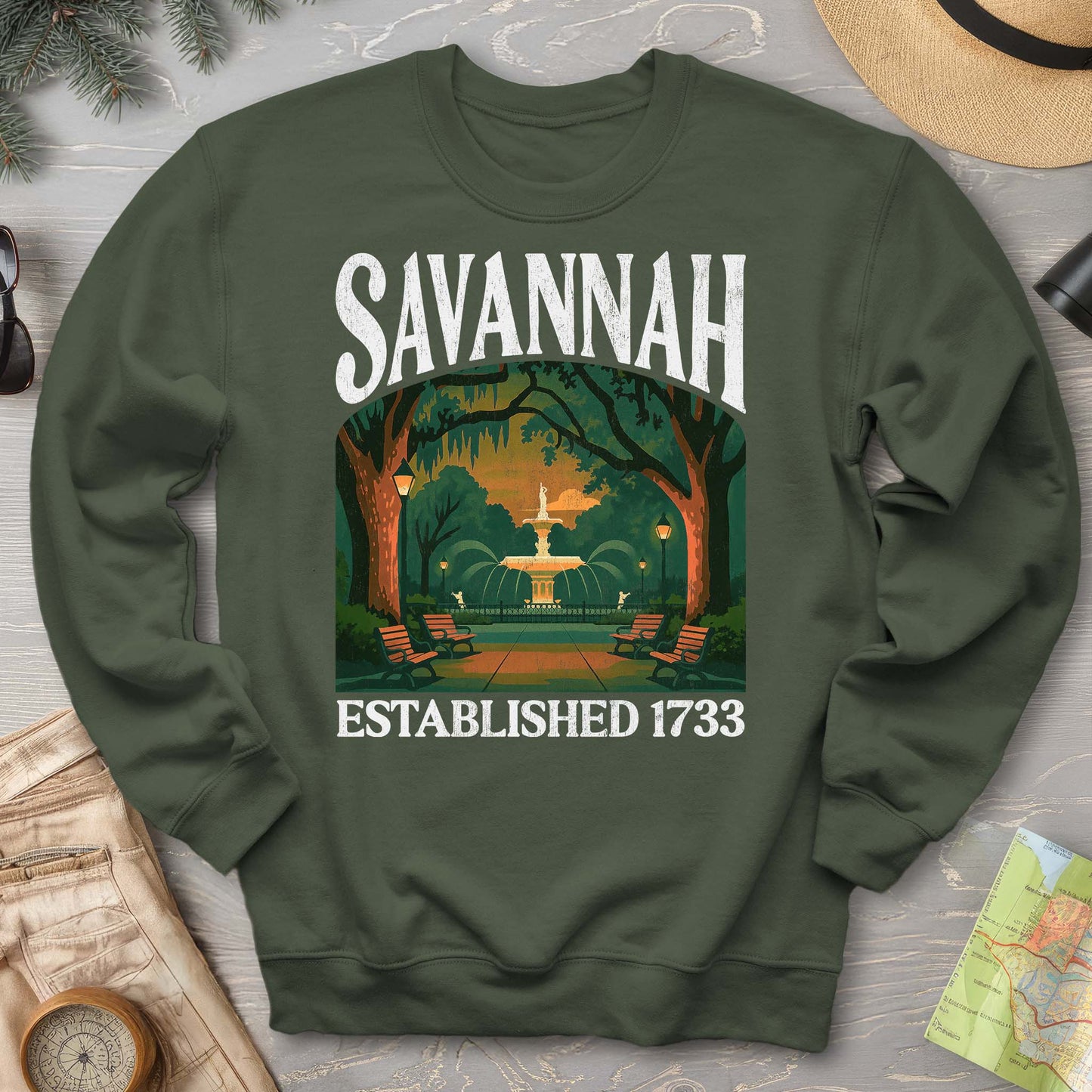 Savannah Georgia "Big and Bold" Sweatshirt