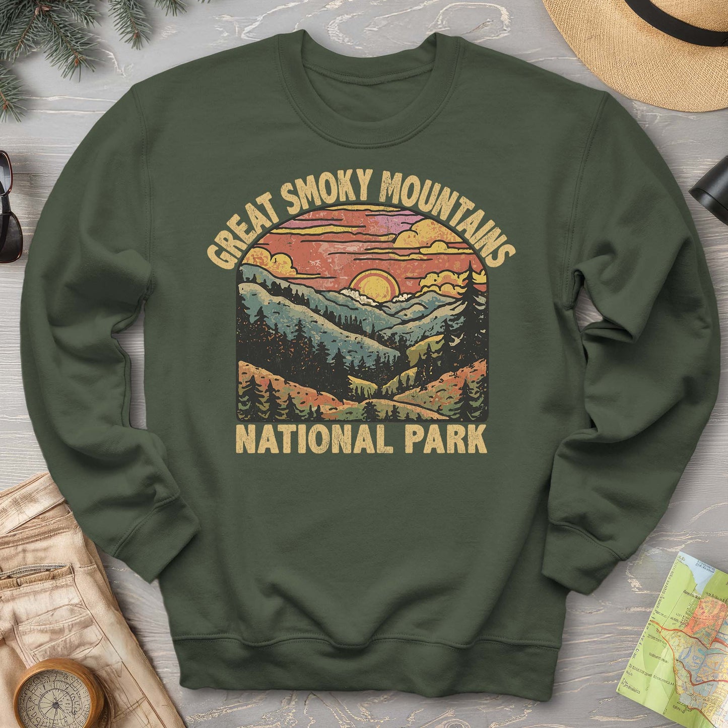 Great Smoky Mountains National Park Sunset Sweatshirt
