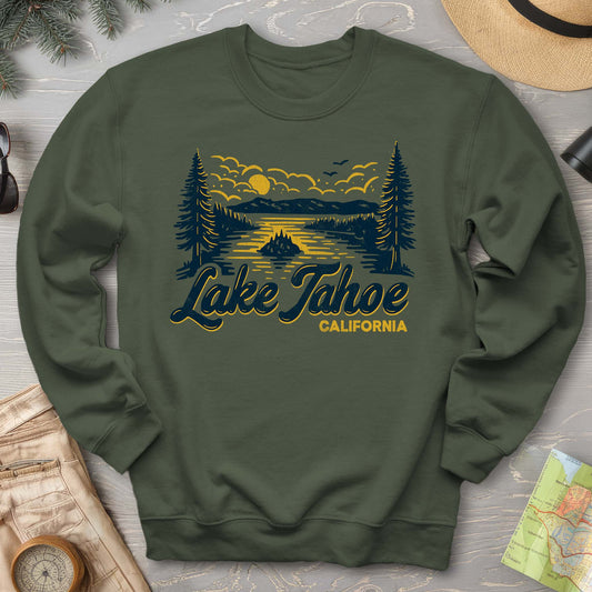 Lake Tahoe Emerald Bay Sketch Sweatshirt