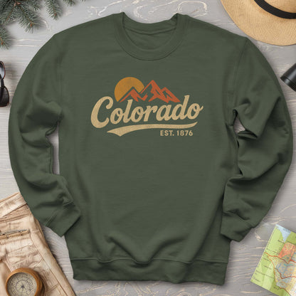 Colorado Vintage Logo Textured Sweatshirt