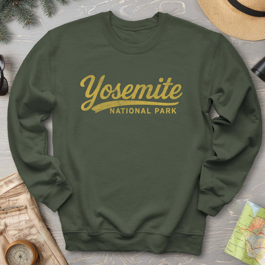 Yosemite National Park "Vintage Type" Sweatshirt