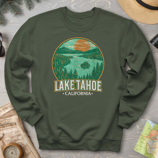 Lake Tahoe Retro Emerald Bay Sweatshirt