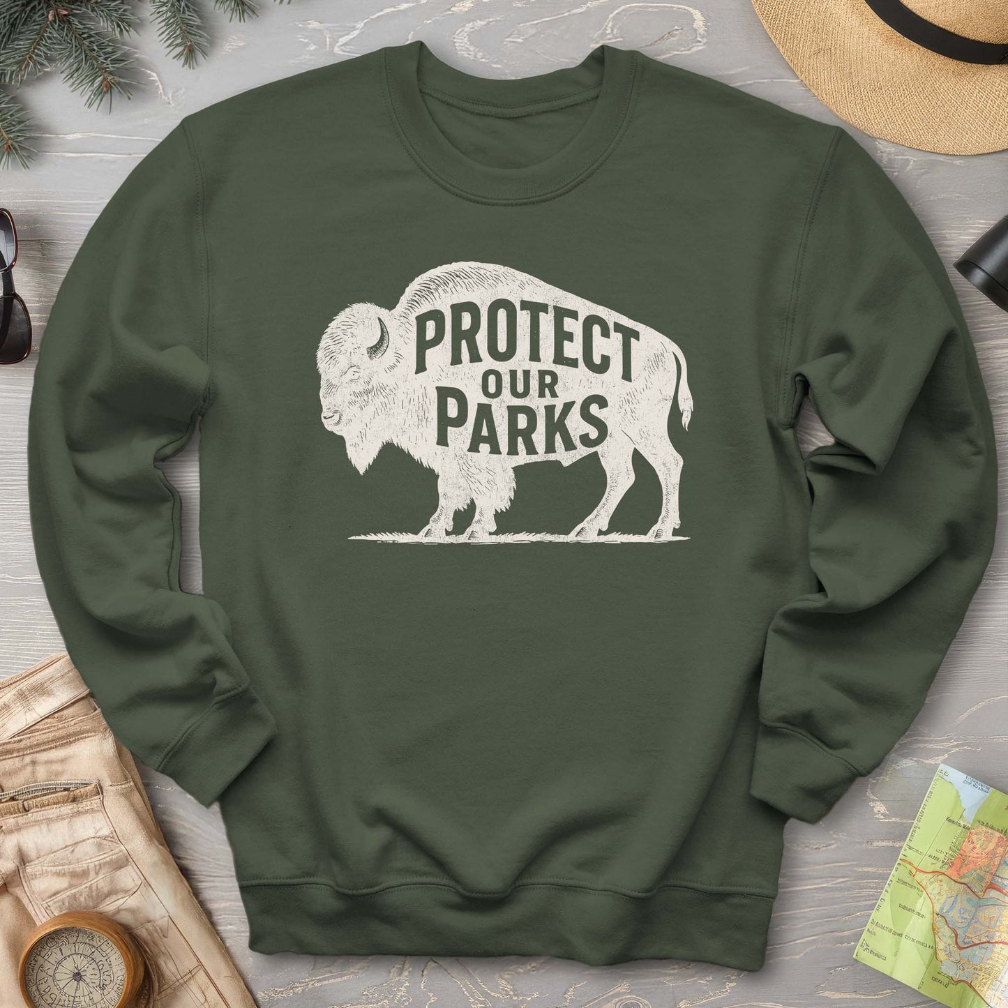 Protect Our Parks "Vintage Buffalo" Sweatshirt