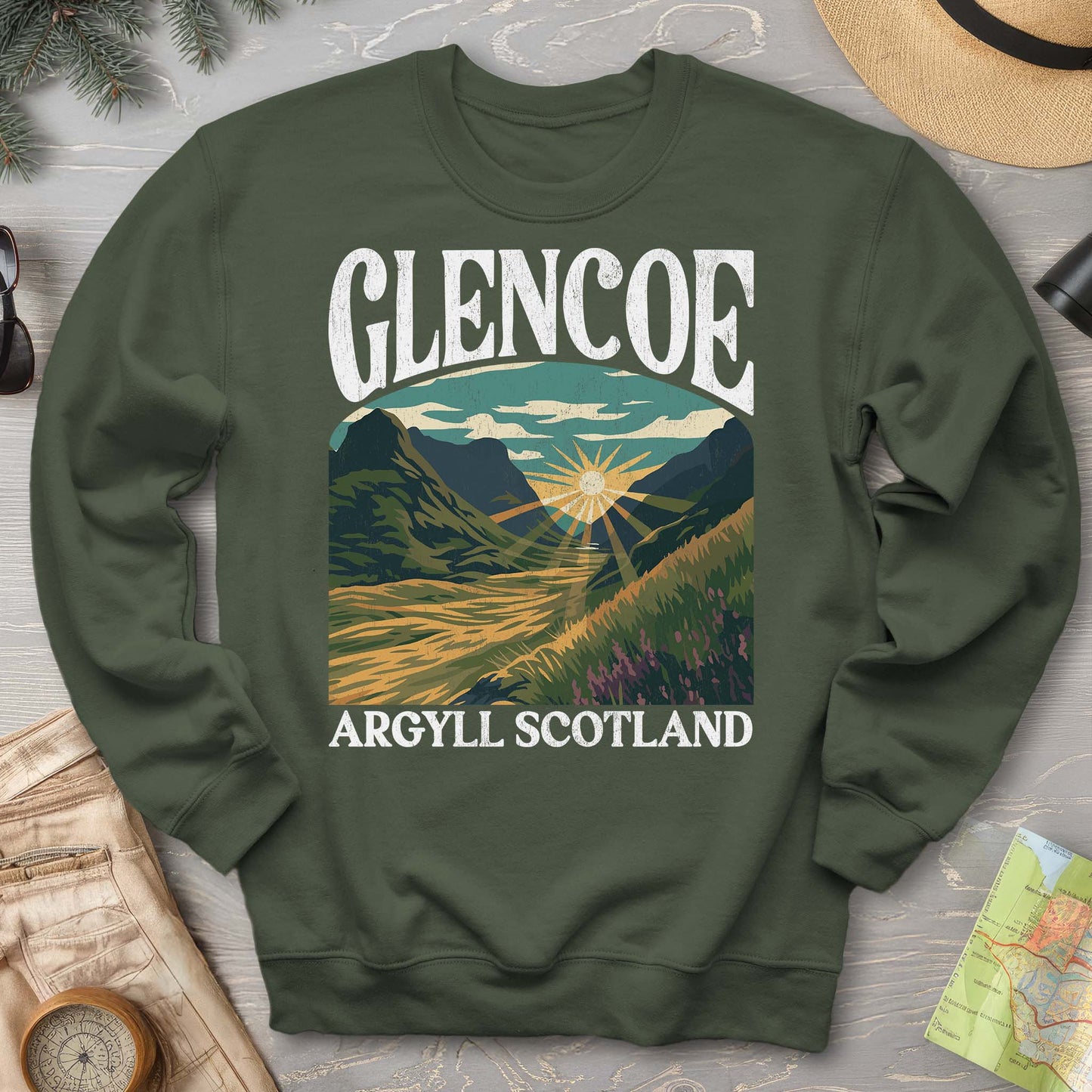 Glencoe Scotland "Big & Bold" Sweatshirt