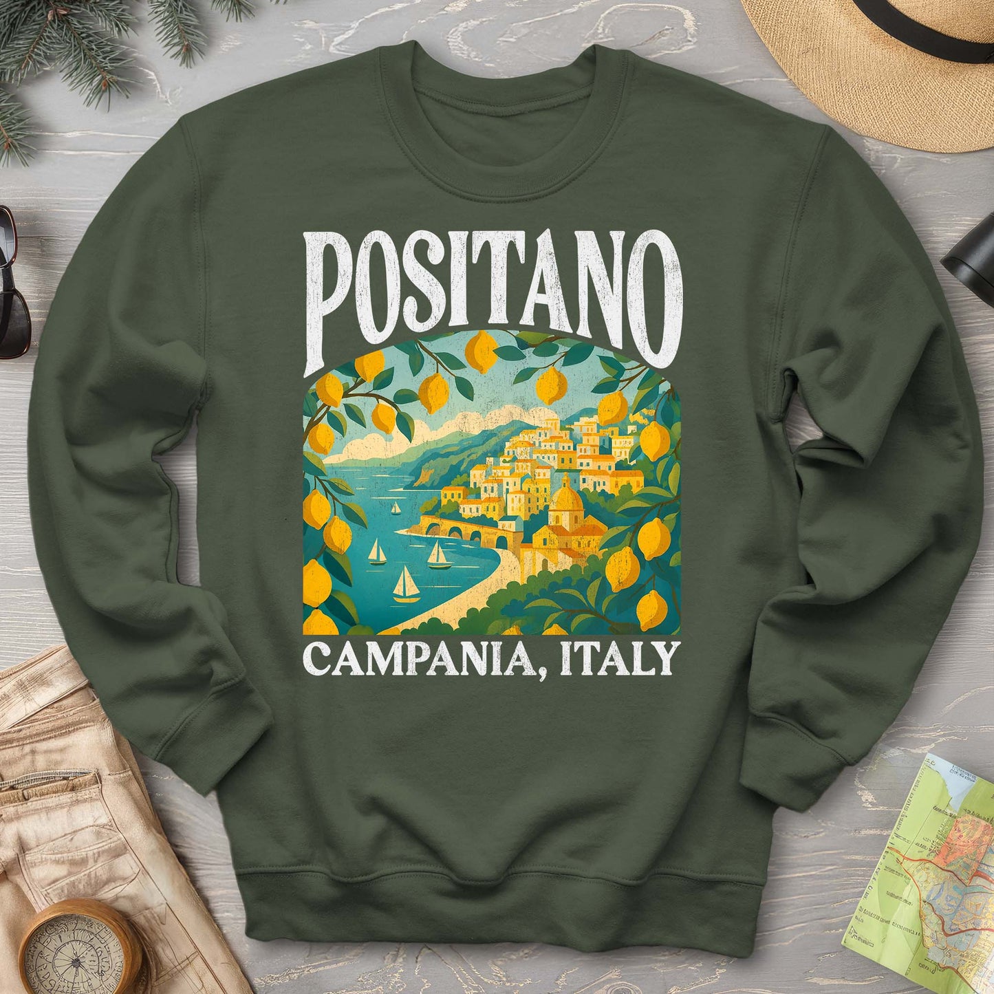Positano Italy "Big and Bold" Sweatshirt