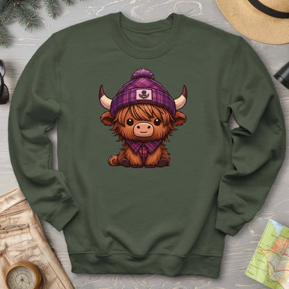 Tartan Highland Cow Sweatshirt