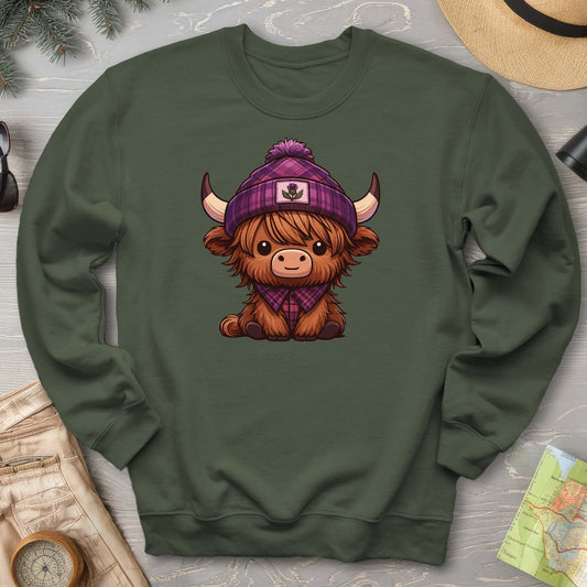Tartan Highland Cow Sweatshirt