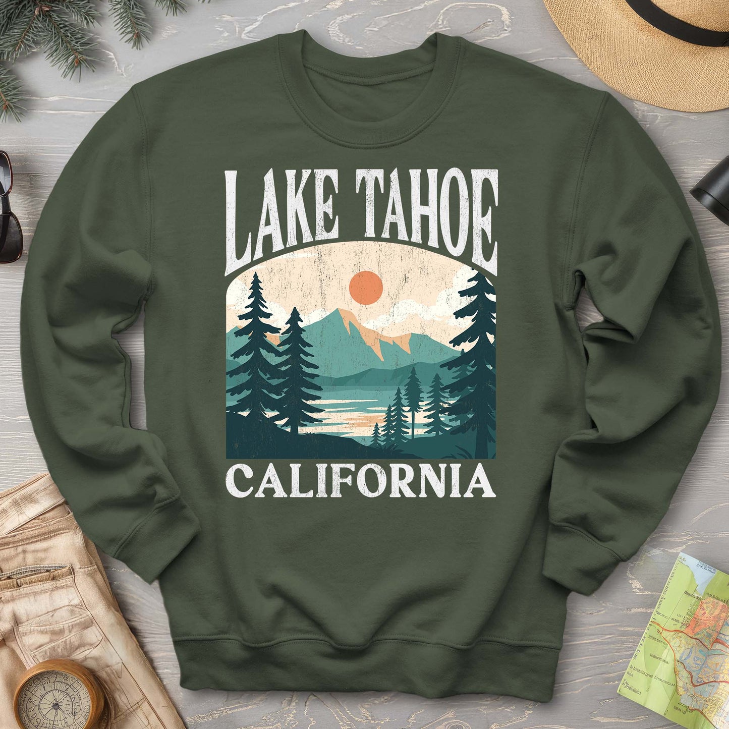 Lake Tahoe California "Big and Bold" Sweatshirt