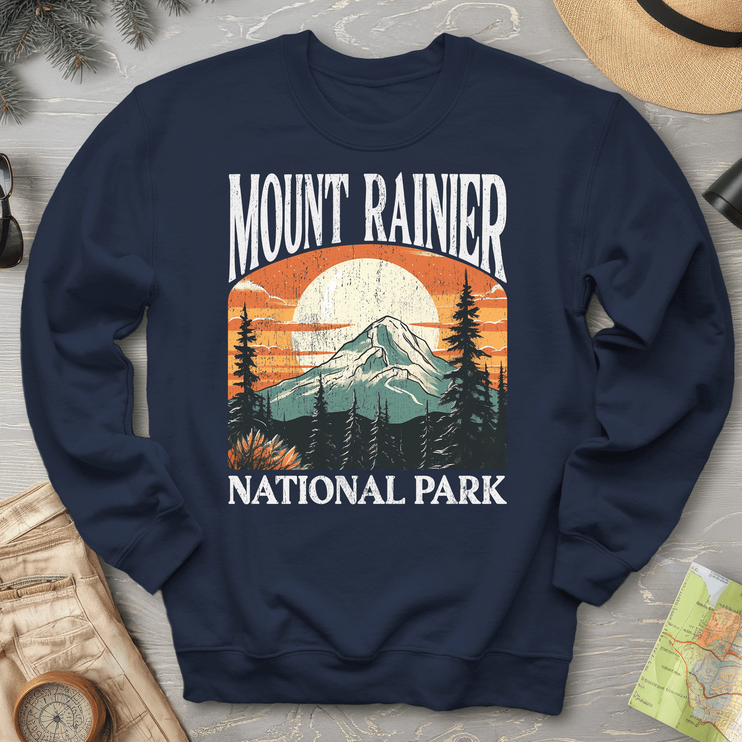 Mount Rainier National Park "Big and Bold" sweatshirt