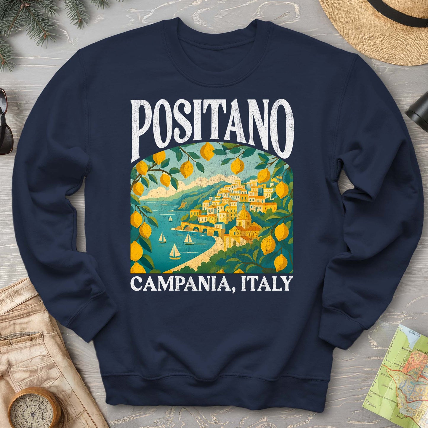 Positano Italy "Big and Bold" Sweatshirt