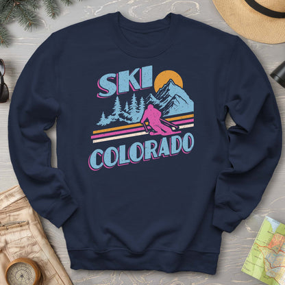 Ski Colorado Retro 80's Sweatshirt