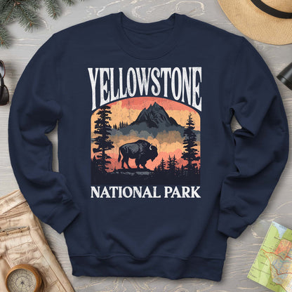 Yellowstone National Park Buffalo "Big and Bold" Sweatshirt