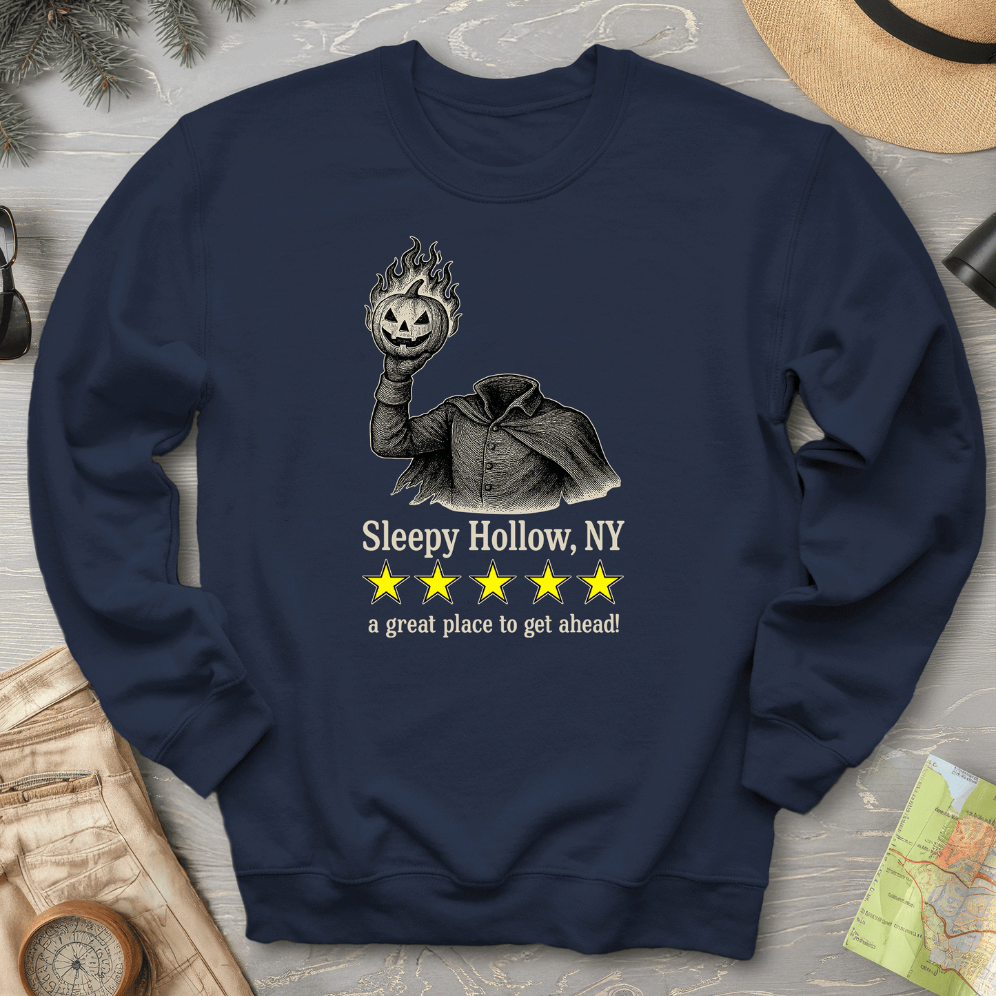 Sleepy Hollow NY "5 Star Review" Sweatshirt