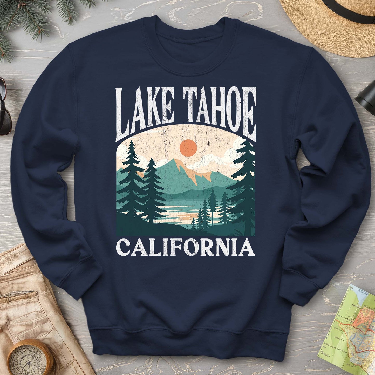 Lake Tahoe California "Big and Bold" Sweatshirt