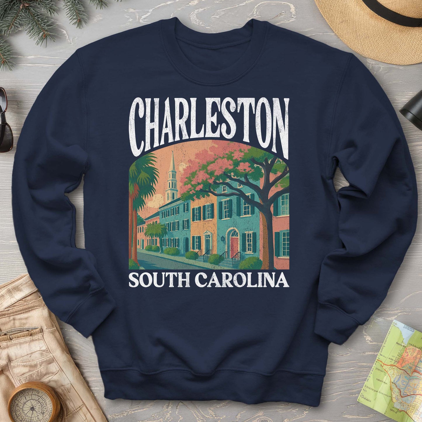 Charleston South Carolina "Big and Bold" Sweatshirt