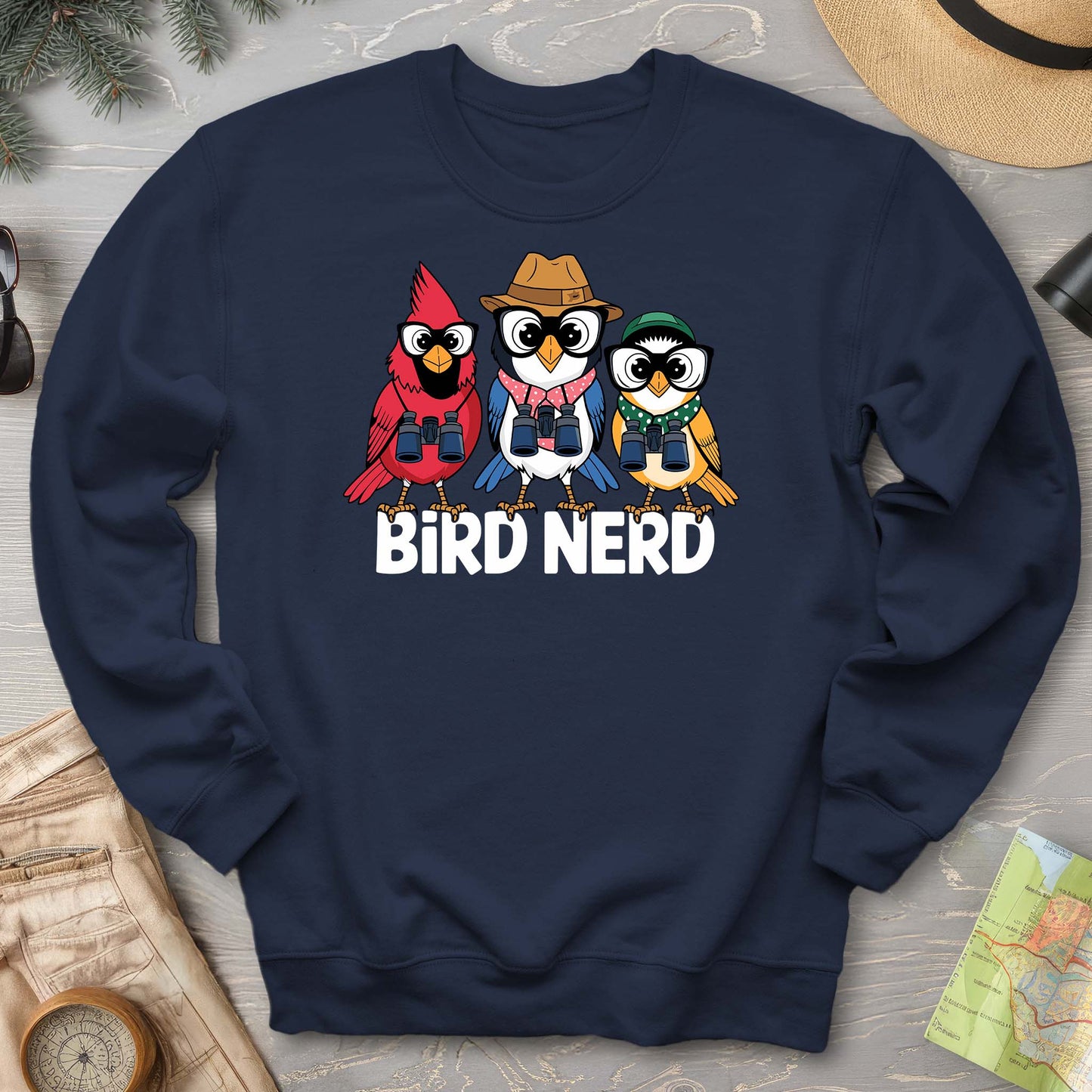 Bird Nerd "Birding Birds" Sweatshirt