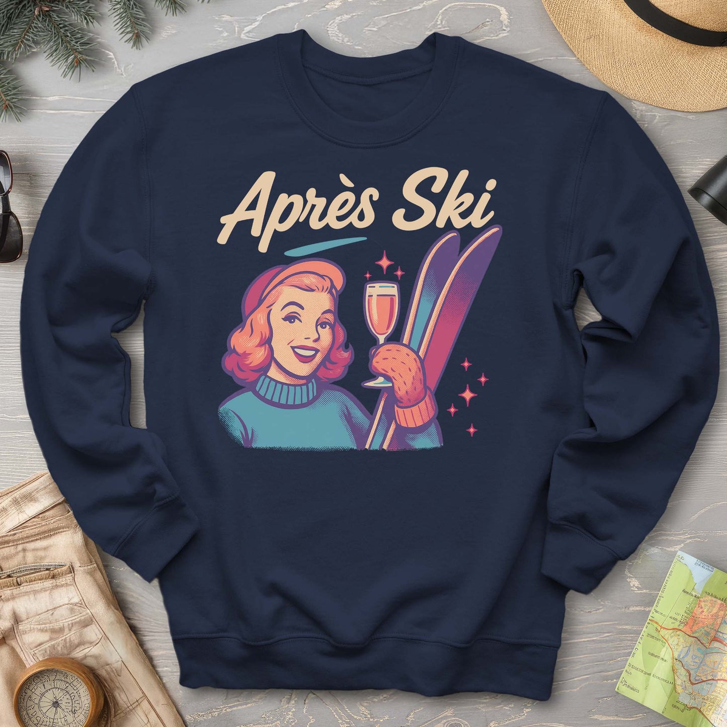 Apres Ski Retro 1950's Sweatshirt