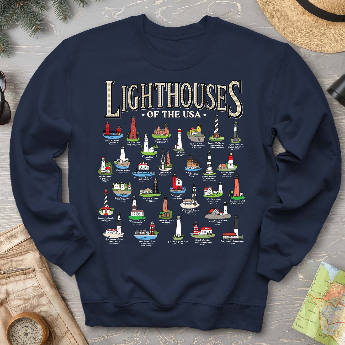 Lighthouses of the USA Sweatshirt