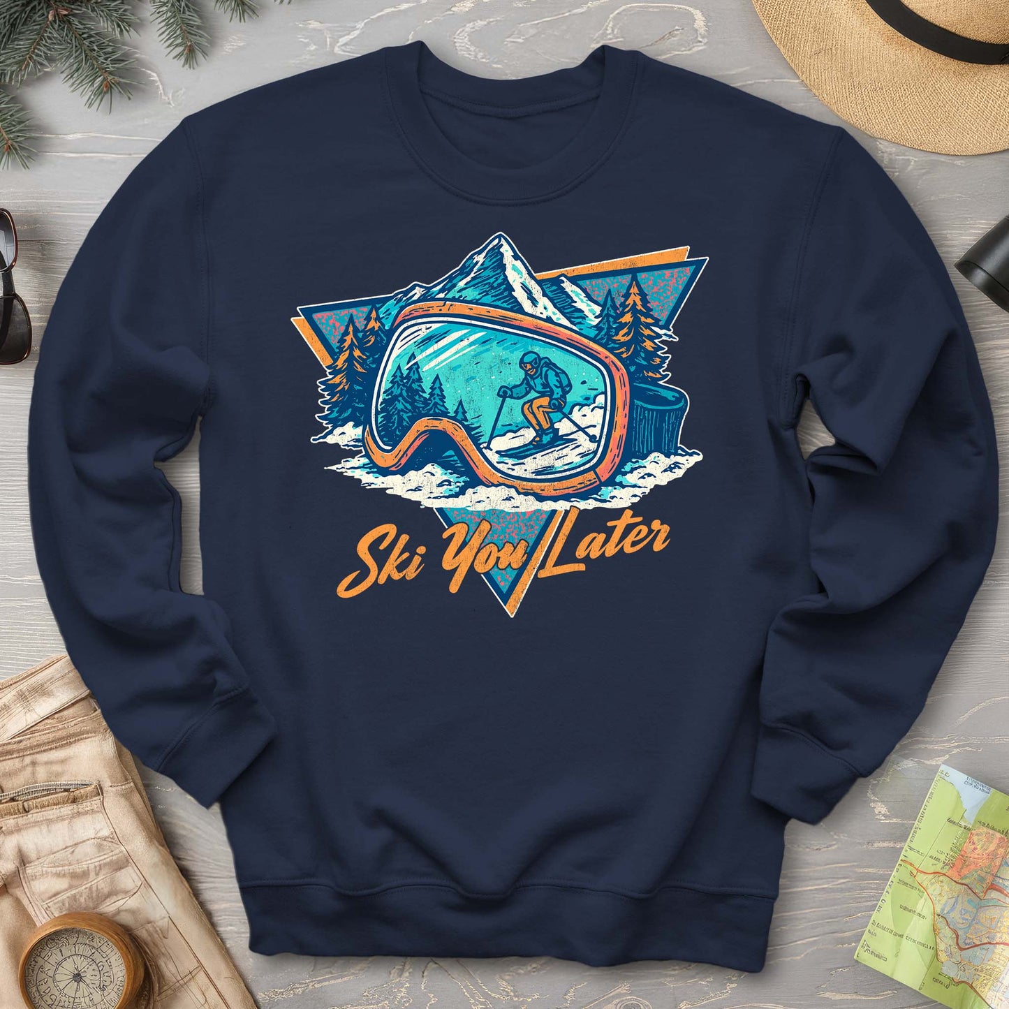 Ski You Later Retro 1980's Sweatshirt