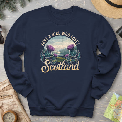 Just a Girl Who Loves Scotland Sweatshirt