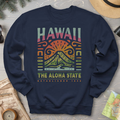 Hawaii The Aloha State "Volcano Tatoo" Sweatshirt