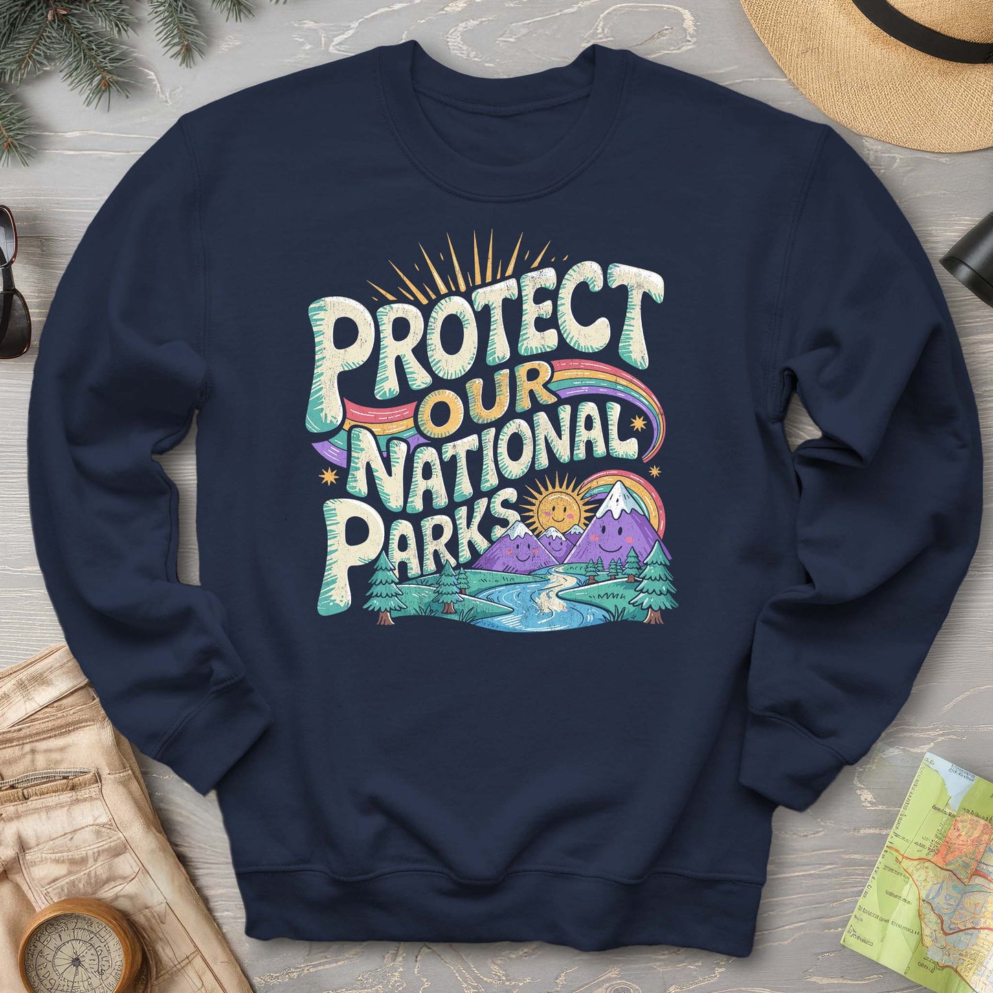 Protect Our Parks "Happy Hippie" Sweatshirt