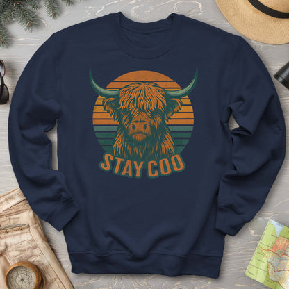 Highland Cow "Stay Coo" Sweatshirt