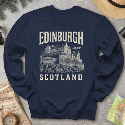 Edinburgh Scotland "Vintage Etching" Sweatshirt