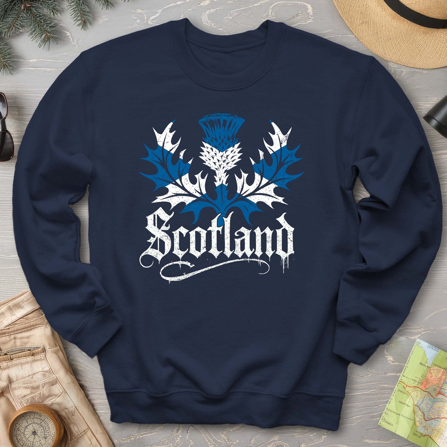 Scotland Gothic Thistle Sweatshirt