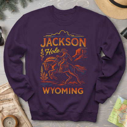 Jackson Hole "Linocut Cowboy" Sweatshirt