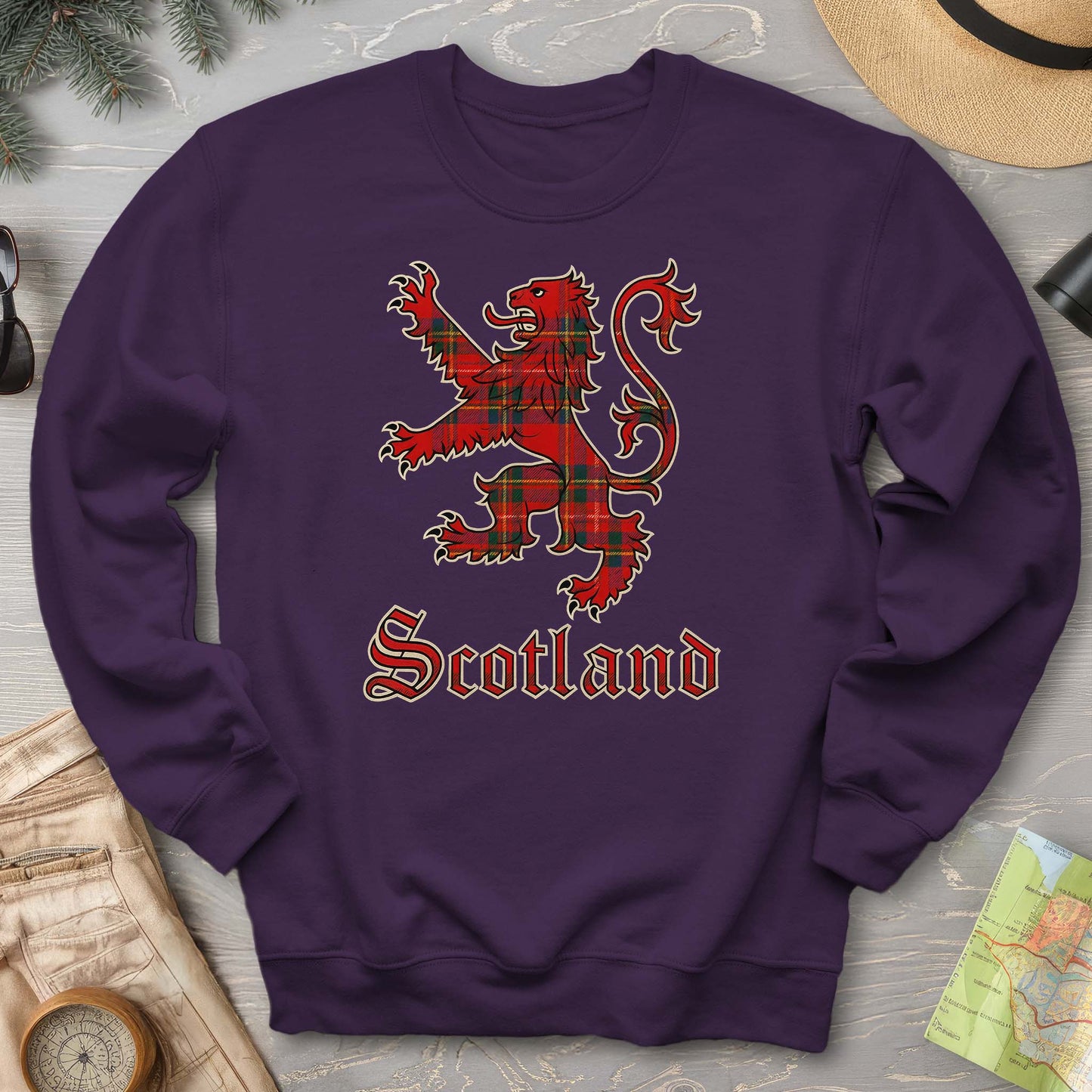 Scotland Tartan Lion Sweatshirt