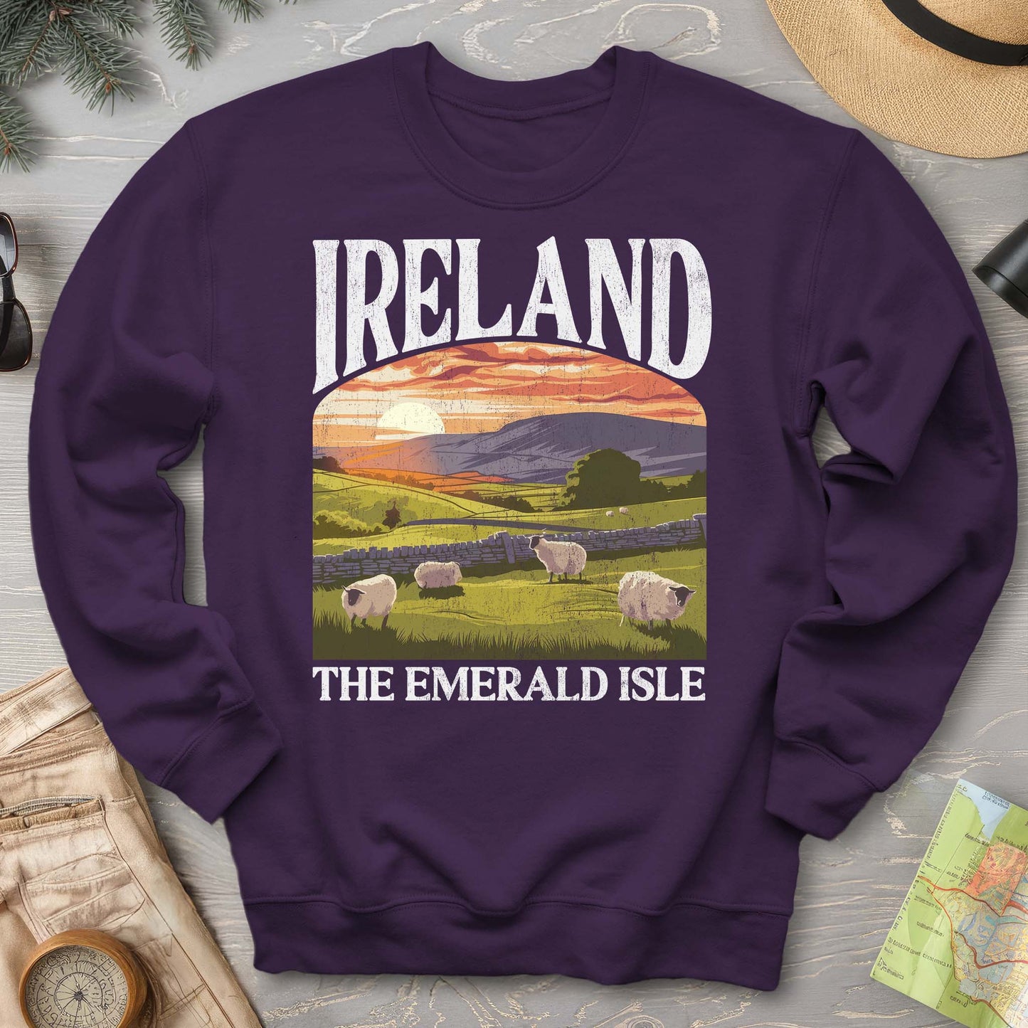 Ireland The Emerald Isle "Big and Bold" Sweatshirt