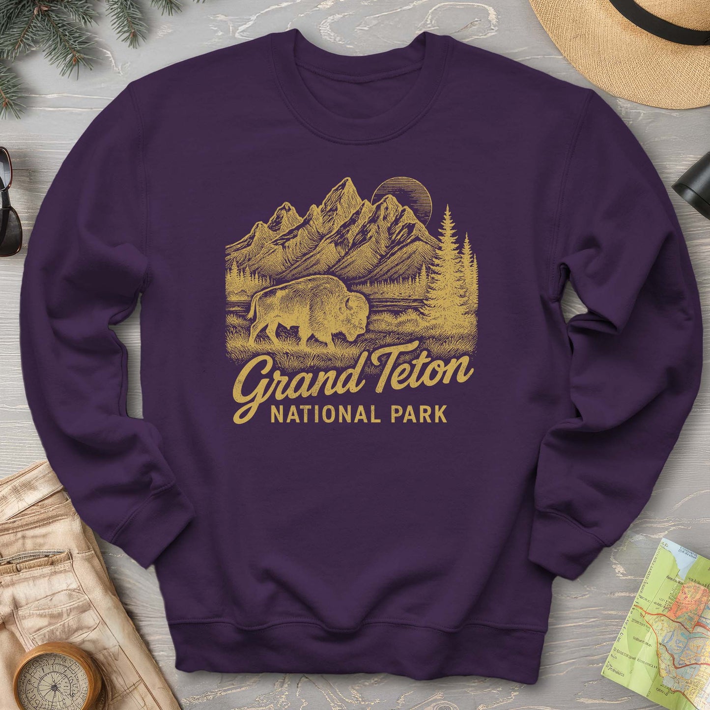 Grand Teton "Vintage Sketch" Sweatshirt