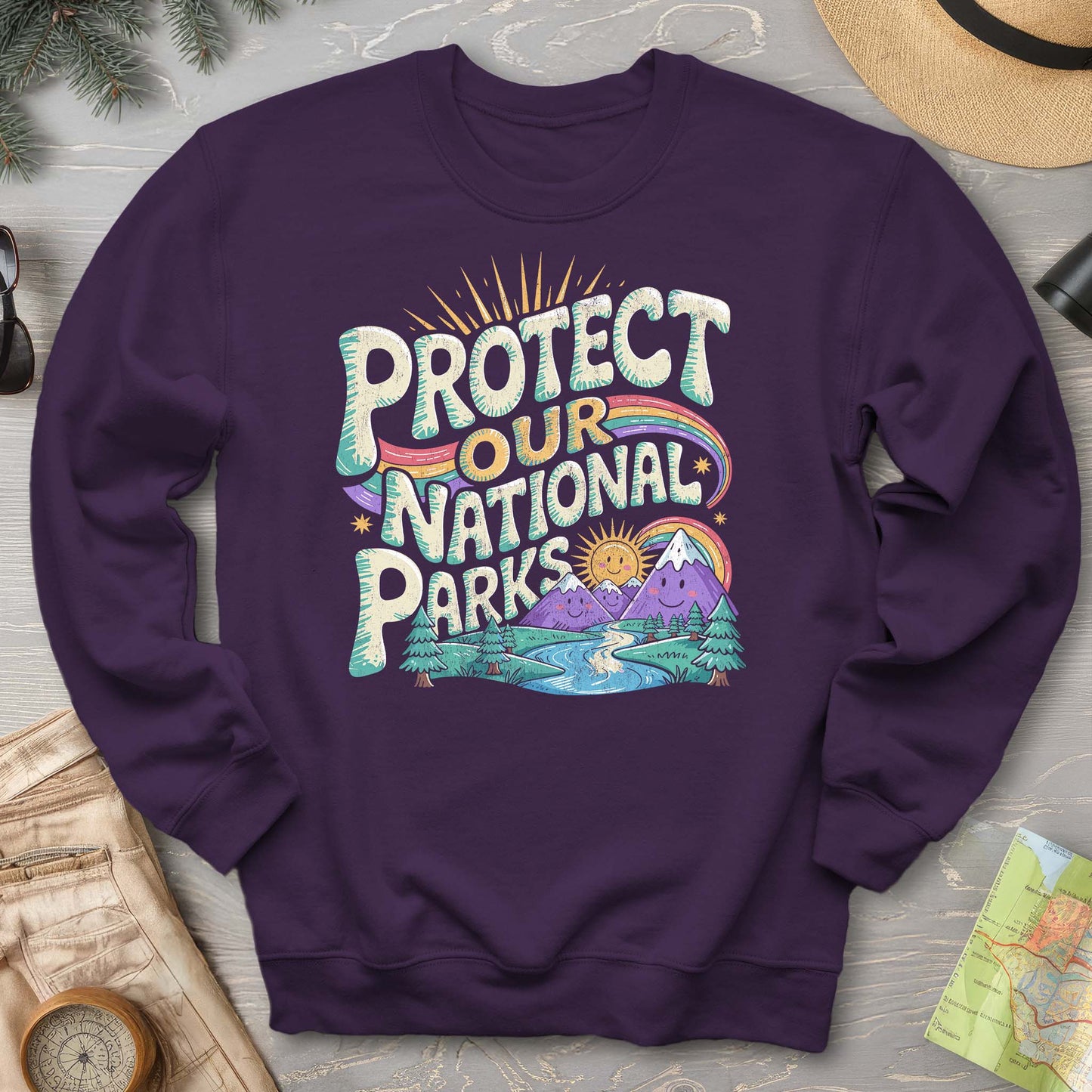 Protect Our Parks "Happy Hippie" Sweatshirt