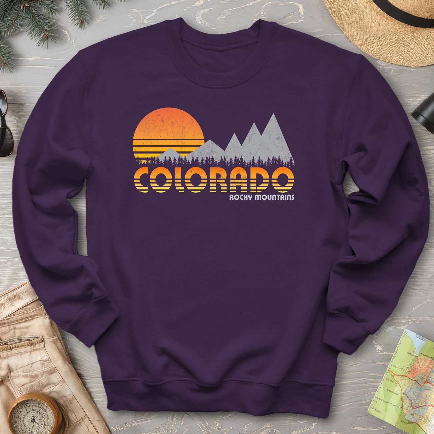 Colorado Rocky Mountains "80's Retro" Sweatshirt