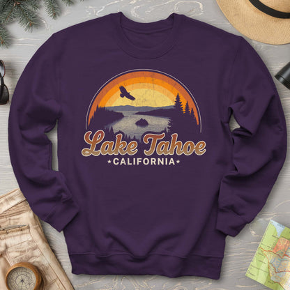 Lake Tahoe Retro Rainbow Sweatshirt