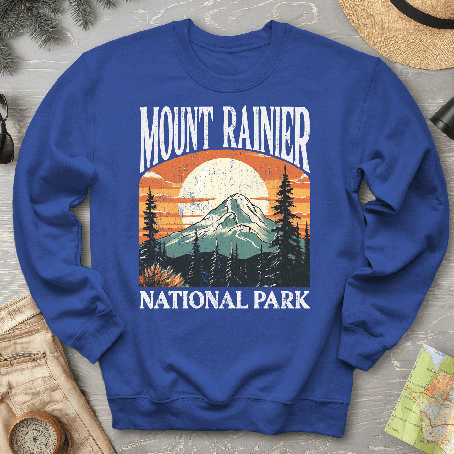 Mount Rainier National Park "Big and Bold" sweatshirt