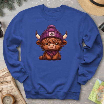 Tartan Highland Cow Sweatshirt