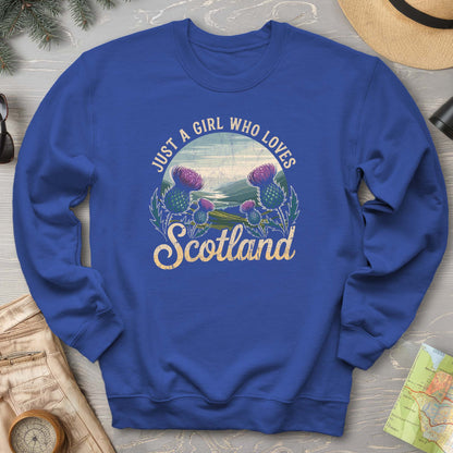 Just a Girl Who Loves Scotland Sweatshirt