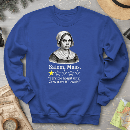 Salem Massachusetts "1 Star Review" Sweatshirt