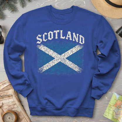 Scotland Distressed Vintage Flag Sweatshirt